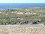 Radfahren oder Wandern durch die Dnen